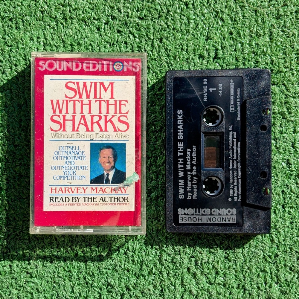 Swim with the Sharks Without Being Eaten Alive-Harvey Mackay-Audio Book Cassette